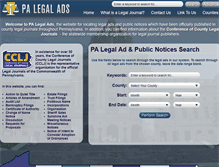Tablet Screenshot of palegalads.org